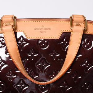 LOUIS VUITTON Blair MM Vernis M91690 Bordeaux Purple Made in France Good Condition Used 4a001162