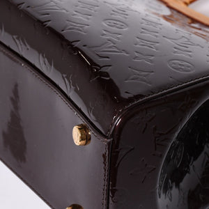 LOUIS VUITTON Blair MM Vernis M91690 Bordeaux Purple Made in France Good Condition Used 4a001162