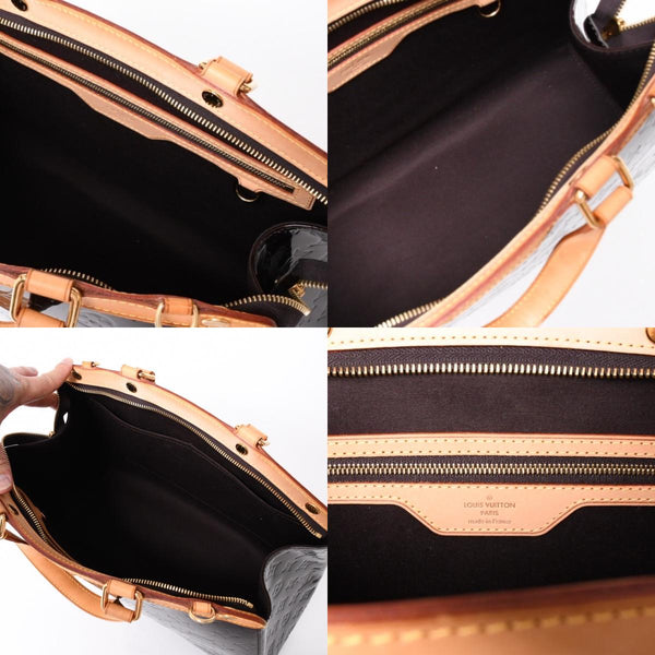 LOUIS VUITTON Blair MM Vernis M91690 Bordeaux Purple Made in France Good Condition Used 4a001162