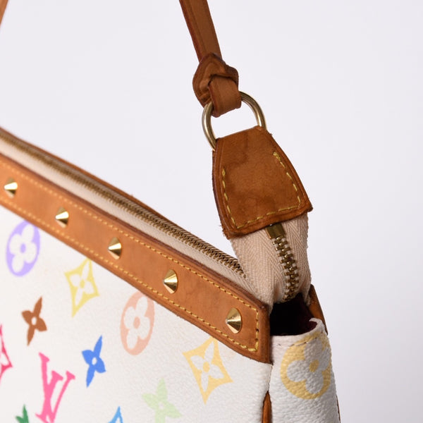 極美品 LOUIS VUITTON ルイヴィトン ポシェット アクセソワール アクセサリーポーチ M92649 モノグラム マルチカラー 村上隆 中古 4a001589
