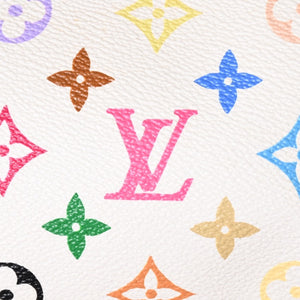極美品 LOUIS VUITTON ルイヴィトン ポシェット アクセソワール アクセサリーポーチ M92649 モノグラム マルチカラー 村上隆 中古 4a001589