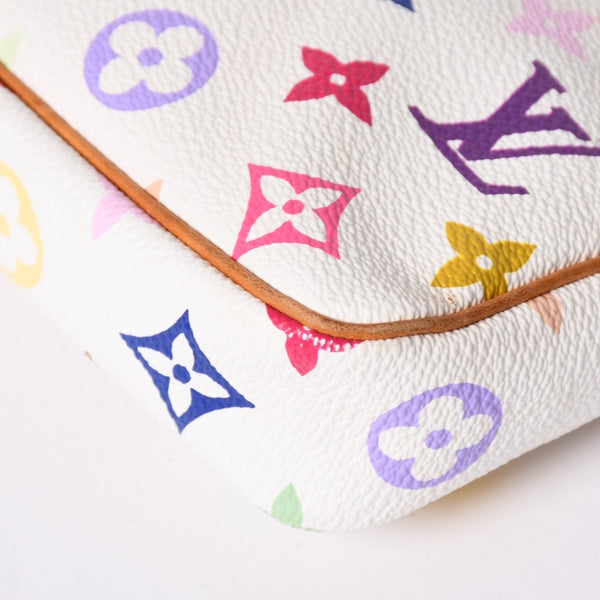 極美品 LOUIS VUITTON ルイヴィトン ポシェット アクセソワール アクセサリーポーチ M92649 モノグラム マルチカラー 村上隆 中古 4a001589