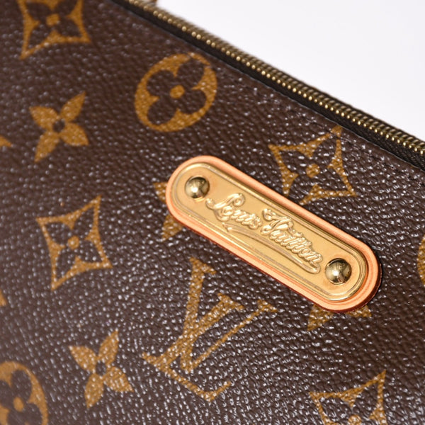 Like new LOUIS VUITTON Pochette Eva Monogram M95567 Brown Gold hardware Used 4a001176