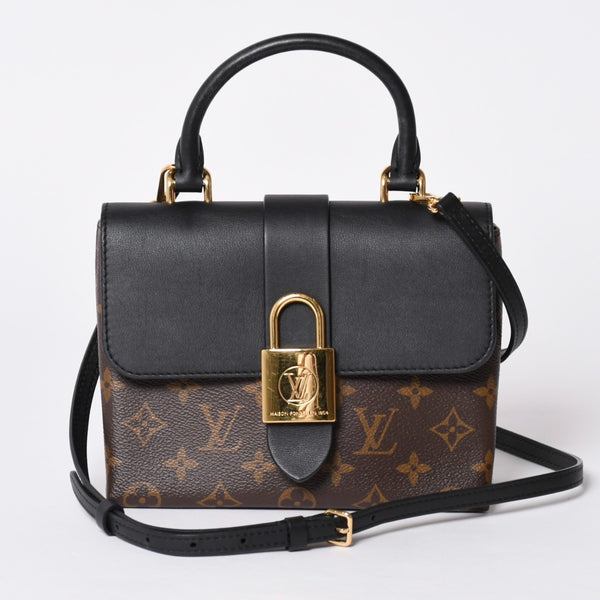Very Good Condition LOUIS VUITTON Rocky BB Handbag M44141 Monogram Brown Used 4a001154