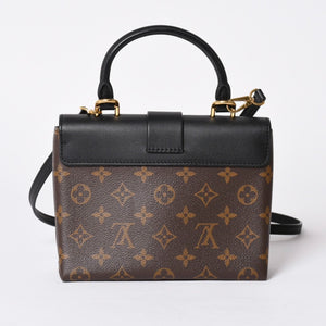 Very Good Condition LOUIS VUITTON Rocky BB Handbag M44141 Monogram Brown Used 4a001154