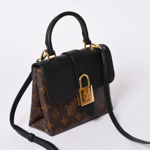 Very Good Condition LOUIS VUITTON Rocky BB Handbag M44141 Monogram Brown Used 4a001154