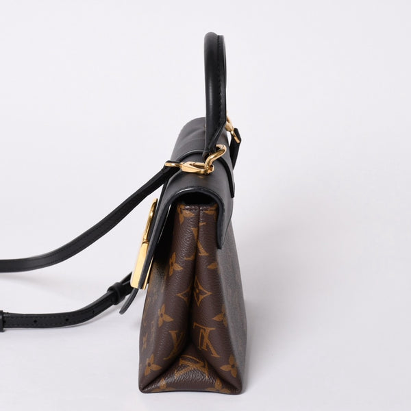 Very Good Condition LOUIS VUITTON Rocky BB Handbag M44141 Monogram Brown Used 4a001154