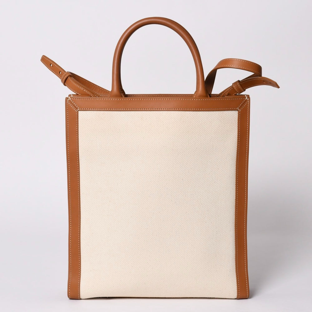 CELINE セリーヌ Vertical Cabas Small バーティカルカバトートバッグ 2way キャンバス 192082BNZ 美品 中古 4a001743