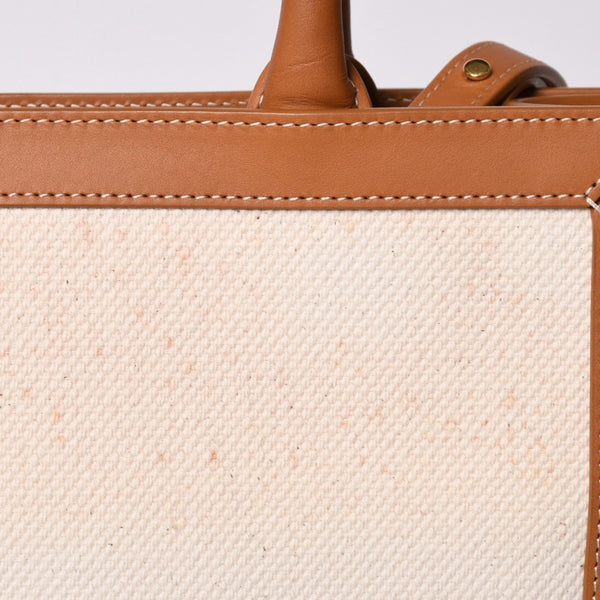 CELINE セリーヌ Vertical Cabas Small バーティカルカバトートバッグ 2way キャンバス 192082BNZ 美品 中古 4a001743