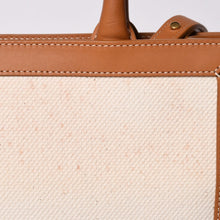 画像をギャラリービューアに読み込む, CELINE セリーヌ Vertical Cabas Small バーティカルカバトートバッグ 2way キャンバス 192082BNZ 美品 中古 4a001743