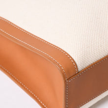 画像をギャラリービューアに読み込む, CELINE セリーヌ Vertical Cabas Small バーティカルカバトートバッグ 2way キャンバス 192082BNZ 美品 中古 4a001743