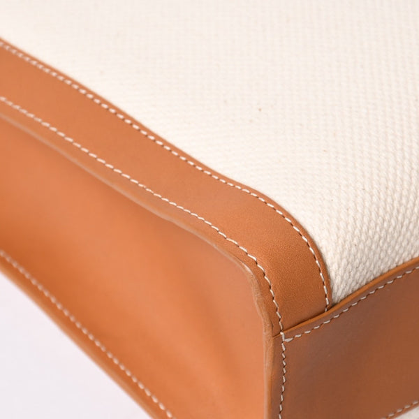 CELINE セリーヌ Vertical Cabas Small バーティカルカバトートバッグ 2way キャンバス 192082BNZ 美品 中古 4a001743