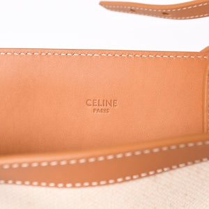 CELINE セリーヌ Vertical Cabas Small バーティカルカバトートバッグ 2way キャンバス 192082BNZ 美品 中古 4a001743