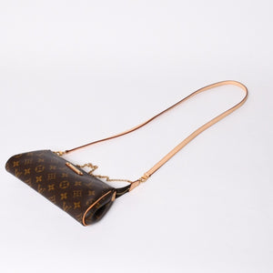 Like new LOUIS VUITTON Pochette Eva Monogram M95567 Brown Gold hardware Used 4a001176