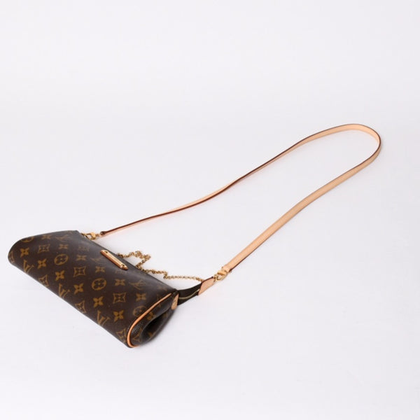 Like new LOUIS VUITTON Pochette Eva Monogram M95567 Brown Gold hardware Used 4a001176
