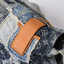 画像をギャラリービューアに読み込む, LOUIS VUITTON ルイヴィトン パッチワーク ポスティ メッセンジャーバッグ M95374 モノグラムデニム ブルー 美品 中古 4a001183