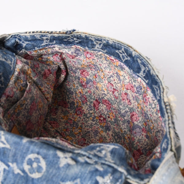 LOUIS VUITTON Patchwork Posty Messenger Bag M95374 Monogram Denim Blue Good Condition Used 4a001183