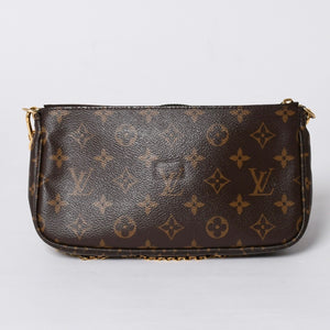 Very Good Condition LOUIS VUITTON Monogram Multi Pochette Accessories Khaki Shoulder Bag M44813 Used 4a001257