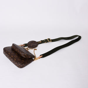 Very Good Condition LOUIS VUITTON Monogram Multi Pochette Accessories Khaki Shoulder Bag M44813 Used 4a001257