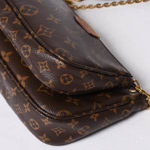 Very Good Condition LOUIS VUITTON Monogram Multi Pochette Accessories Khaki Shoulder Bag M44813 Used 4a001257