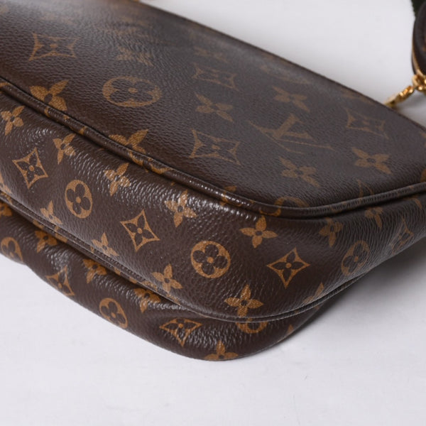 Very Good Condition LOUIS VUITTON Monogram Multi Pochette Accessories Khaki Shoulder Bag M44813 Used 4a001257