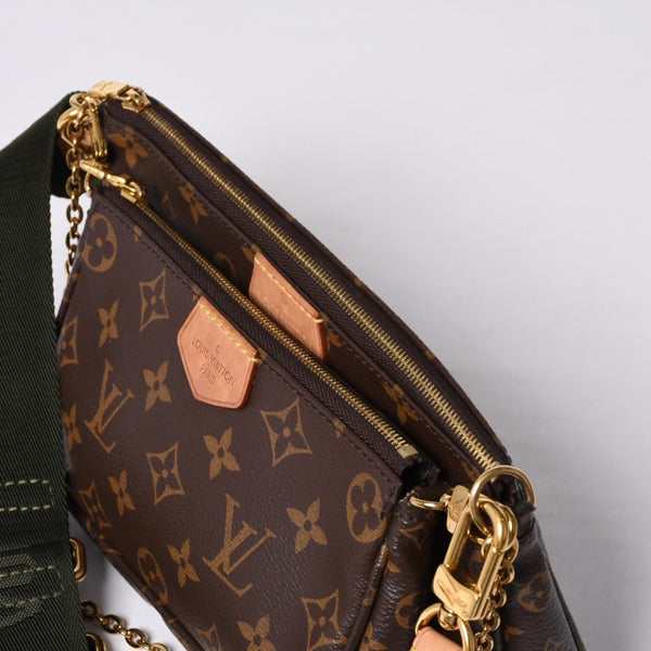 Very Good Condition LOUIS VUITTON Monogram Multi Pochette Accessories Khaki Shoulder Bag M44813 Used 4a001257