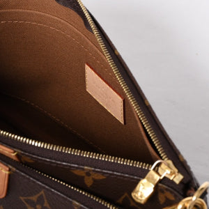 Very Good Condition LOUIS VUITTON Monogram Multi Pochette Accessories Khaki Shoulder Bag M44813 Used 4a001257
