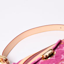 画像をギャラリービューアに読み込む, 新品同様 LOUIS VUITTON ルイヴィトン バギーPM ワンショルダーバッグ M95212 モノグラム デニム レザー ピンク 中古 4a001180