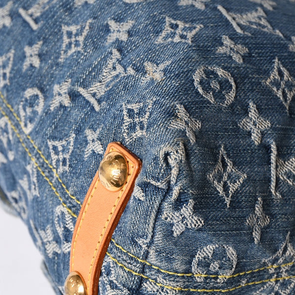 LOUIS VUITTON ルイヴィトン モノグラムデニム バギーPM ショルダーバッグ ワンショルダー M95049 インディゴブルー 美品 中古 4a001244