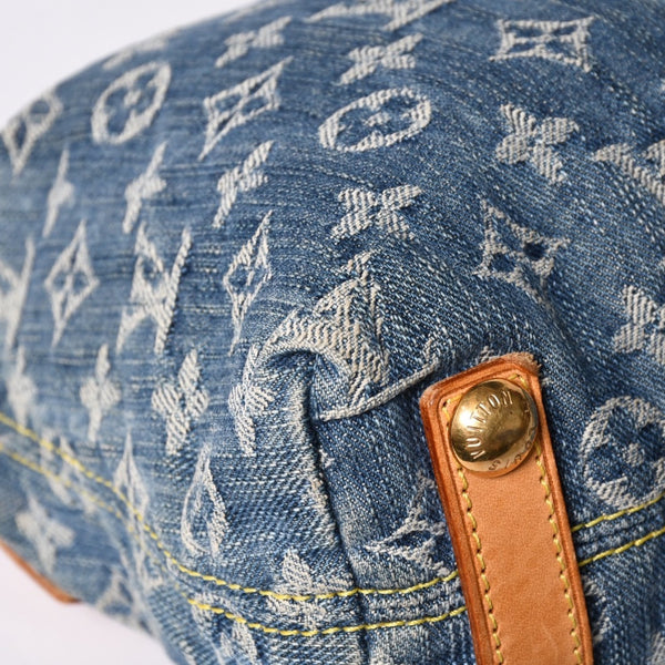 LOUIS VUITTON ルイヴィトン モノグラムデニム バギーPM ショルダーバッグ ワンショルダー M95049 インディゴブルー 美品 中古 4a001244