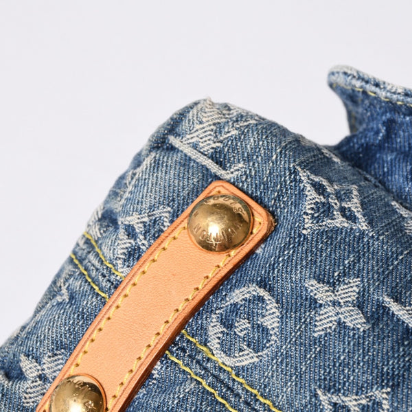 LOUIS VUITTON ルイヴィトン モノグラムデニム バギーPM ショルダーバッグ ワンショルダー M95049 インディゴブルー 美品 中古 4a001244