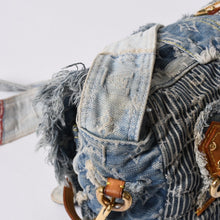 画像をギャラリービューアに読み込む, LOUIS VUITTON ルイヴィトン パッチワーク ポスティ メッセンジャーバッグ M95374 モノグラムデニム ブルー 美品 中古 4a001183