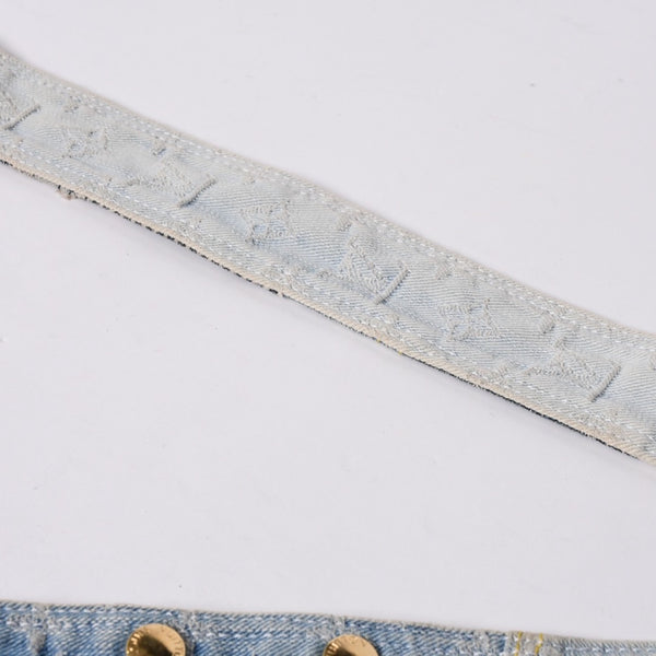 LOUIS VUITTON Patchwork Posty Messenger Bag M95374 Monogram Denim Blue Good Condition Used 4a001183