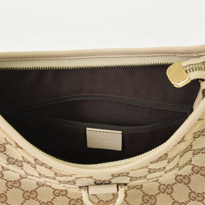 GUCCI グッチ アビー ワンショルダーバッグ GGキャンバス 130738 213048 ベージュ アイボリー ゴールド金具 美品 中古 4a001182