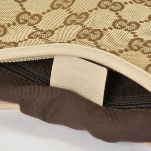 GUCCI グッチ アビー ワンショルダーバッグ GGキャンバス 130738 213048 ベージュ アイボリー ゴールド金具 美品 中古 4a001182