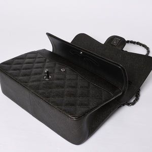 新品未使用 CHANEL シャネル デカマトラッセ30 Wフラップ Wチェーンショルダーバッグ A58600 24番台 ココマーク キャビアスキン 中古 4a001274