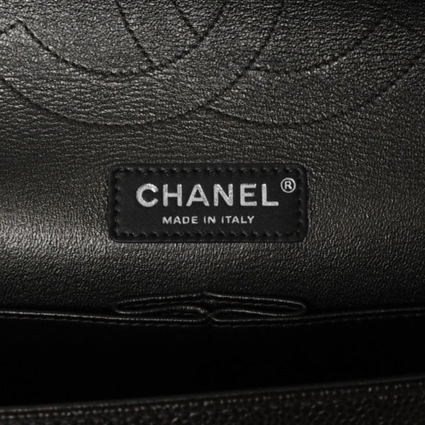 新品未使用 CHANEL シャネル デカマトラッセ30 Wフラップ Wチェーンショルダーバッグ A58600 24番台 ココマーク キャビアスキン 中古 4a001274
