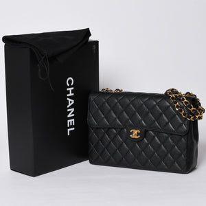 CHANEL CHANEL Deca Matelasse 30 S Flap W Chain Shoulder Bag A11869 No. 6 Coco Mark Caviar Skin Good Condition Used 4a001188