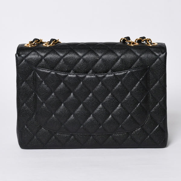 CHANEL CHANEL Deca Matelasse 30 S Flap W Chain Shoulder Bag A11869 No. 6 Coco Mark Caviar Skin Good Condition Used 4a001188