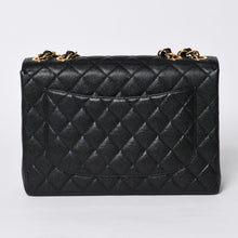 画像をギャラリービューアに読み込む, CHANEL シャネル デカマトラッセ30 Sフラップ Wチェーンショルダーバッグ A11869 6番台 ココマーク キャビアスキン 美品 中古 4a001188