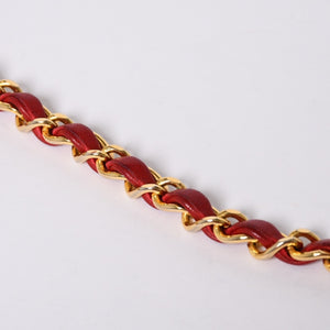CHANEL シャネル マトラッセ23 Sフラップ Sチェーンショルダーバッグ 14番台 ココマーク ラムスキン レッド ネイビー 美品 中古 4a001170