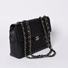 画像をギャラリービューアに読み込む, 極美品 CHANEL シャネル デカマトラッセ30 Sフラップ Wチェーンショルダーバッグ 6番台 ココマーク キャビアスキン シルバー金具 中古 4a001273