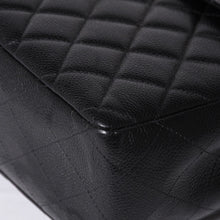 画像をギャラリービューアに読み込む, 極美品 CHANEL シャネル デカマトラッセ30 Sフラップ Wチェーンショルダーバッグ 6番台 ココマーク キャビアスキン シルバー金具 中古 4a001273