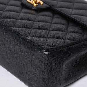 CHANEL CHANEL Deca Matelasse 30 S Flap W Chain Shoulder Bag A11869 No. 6 Coco Mark Caviar Skin Good Condition Used 4a001188
