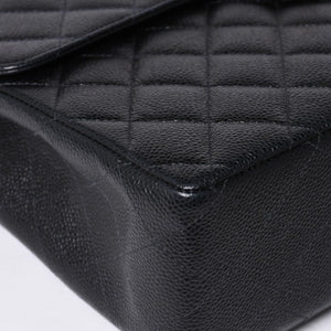 CHANEL CHANEL Deca Matelasse 30 S Flap W Chain Shoulder Bag A11869 No. 6 Coco Mark Caviar Skin Good Condition Used 4a001188