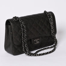 画像をギャラリービューアに読み込む, 新品未使用 CHANEL シャネル デカマトラッセ30 Wフラップ Wチェーンショルダーバッグ A58600 24番台 ココマーク キャビアスキン 中古 4a001274