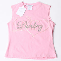 Like new Christian Dior Pink Color tank top Galliano period 3E16155303 Used 4b002055