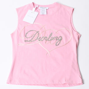 Like new Christian Dior Pink Color tank top Galliano period 3E16155303 Used 4b002055