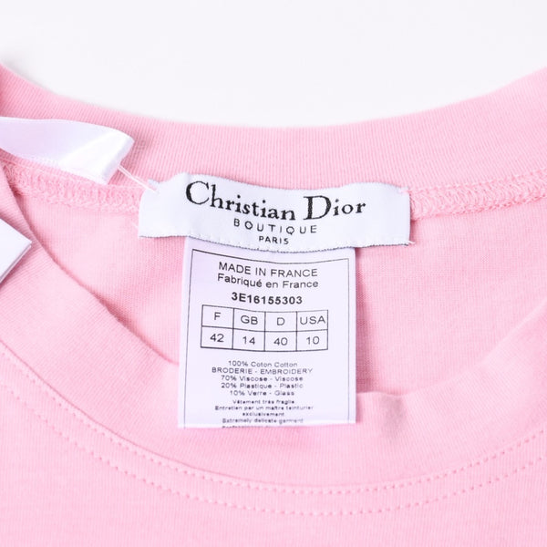 Like new Christian Dior Pink Color tank top Galliano period 3E16155303 Used 4b002055