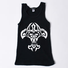 A&G エーアンドジー PEACE LOVE ピースラブ グラフィック プリントタンクトップ Black ブラック 美品 中古 4a001008